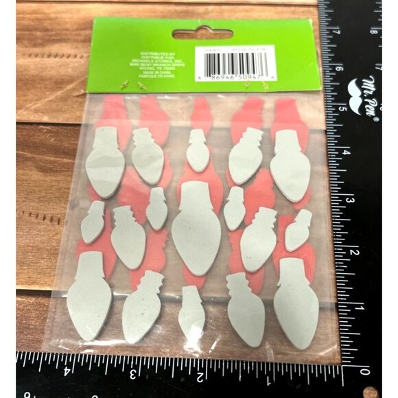 Creatology Holiday Foam Stickers Christmas Light Embellishment 368005 - Picture 4 of 5
